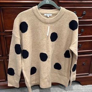 Madewell polka dot sweater, size small. New with tags!